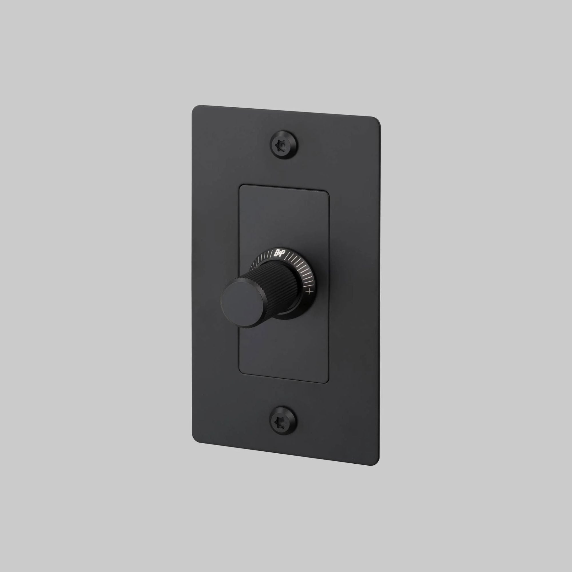 Buster + Punch NDR-024056 Linear 1-Gang LED Dimmer Without Logo, Rotary, 250W, Black