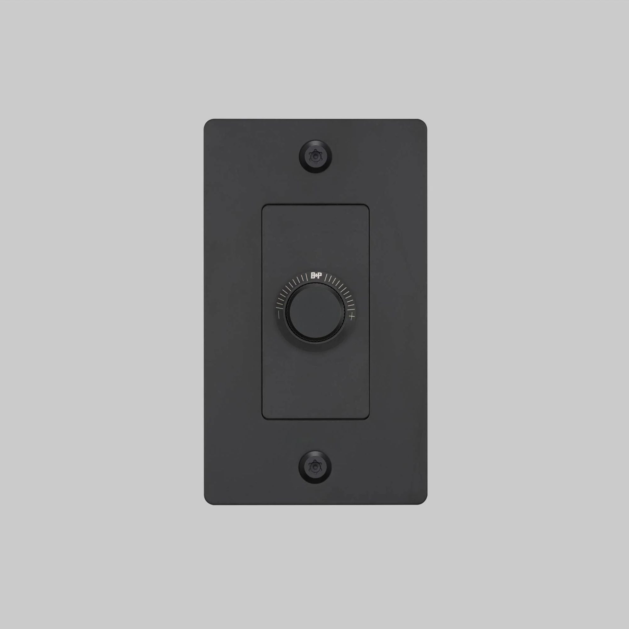 Buster + Punch NDR-024056 Linear 1-Gang LED Dimmer Without Logo, Rotary, 250W, Black