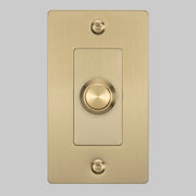 Buster + Punch NDR-054057 Linear 1-Gang LED Dimmer Without Logo, Rotary, 250W, Brass