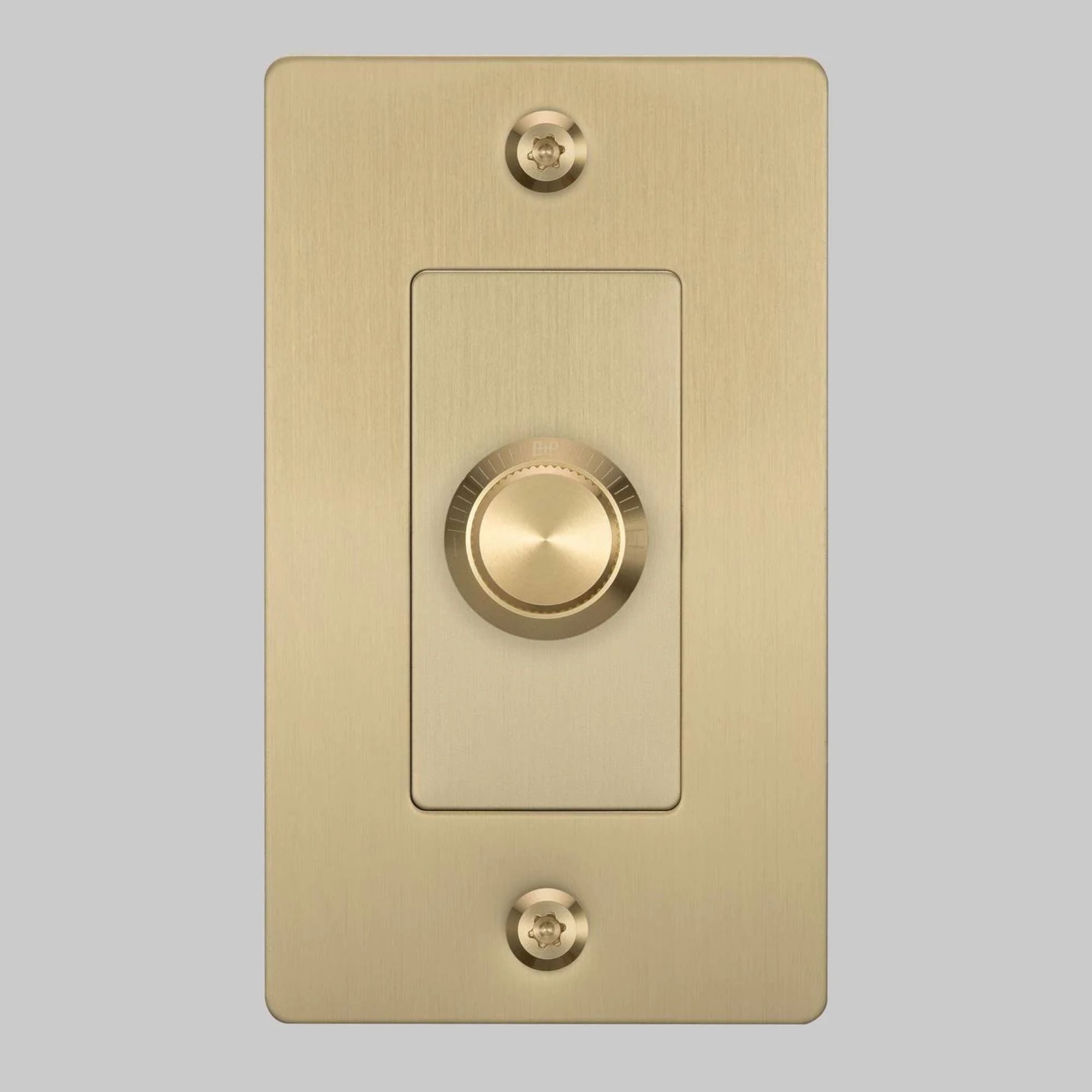 Buster + Punch NDR-054057 Linear 1-Gang LED Dimmer Without Logo, Rotary, 250W, Brass