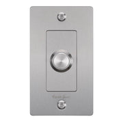 Buster + Punch NDR-074054 Linear 1-Gang LED Dimmer With Logo, Rotary, 250W, Steel