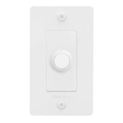 Buster + Punch NDR-144055 Linear 1-Gang LED Dimmer With Logo, Rotary, 250W, White