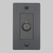 Buster + Punch NDR-454058 Linear 1-Gang LED Dimmer Without Logo, 250W, Rotary, Smoked Bronze