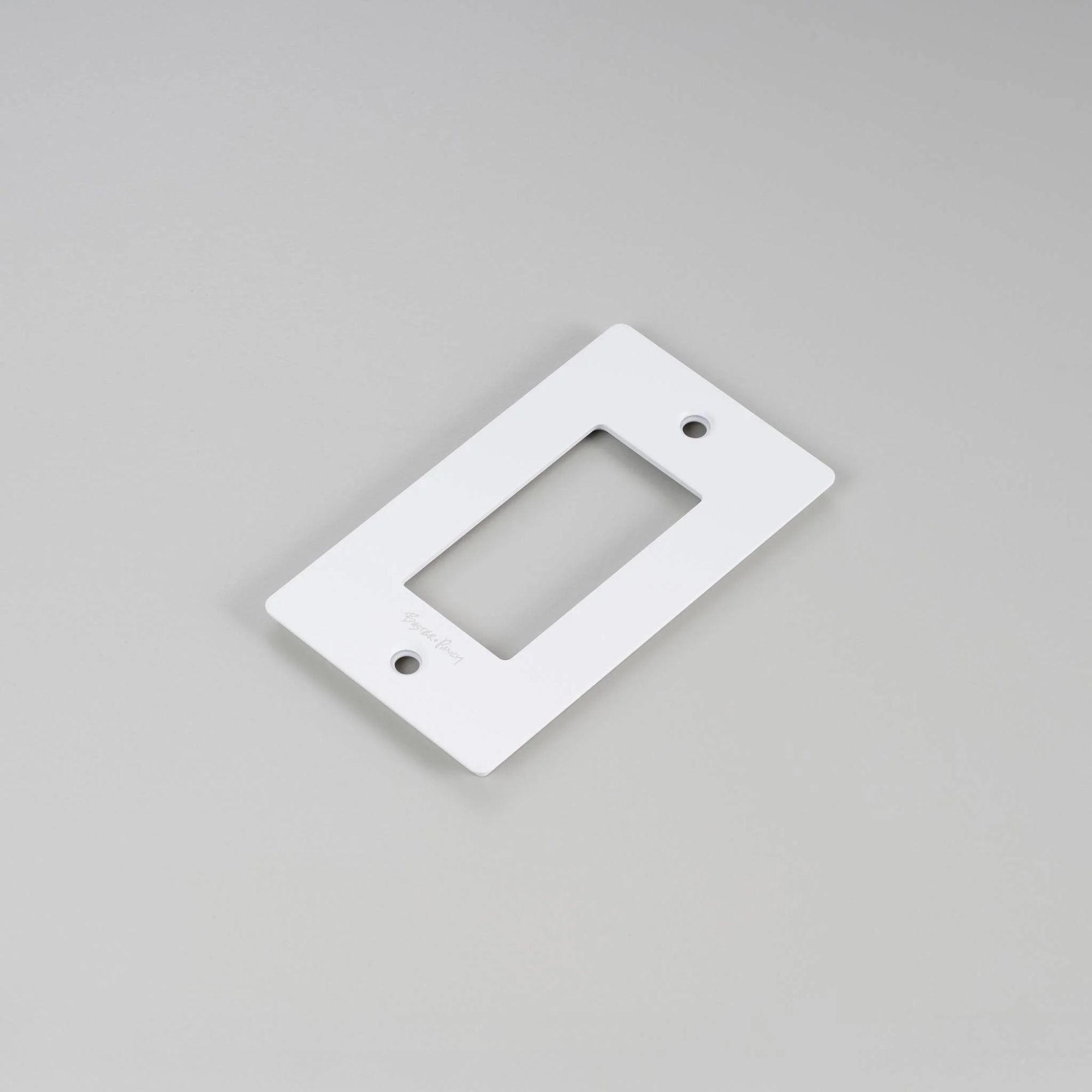 Buster + Punch Wall Plate with Logo | 1G–4G | Toggle & Dimmer | 5 Finishes