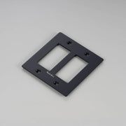 Buster + Punch NPL-023063 Standard 2-Gang Toggle Wall Plate, Black