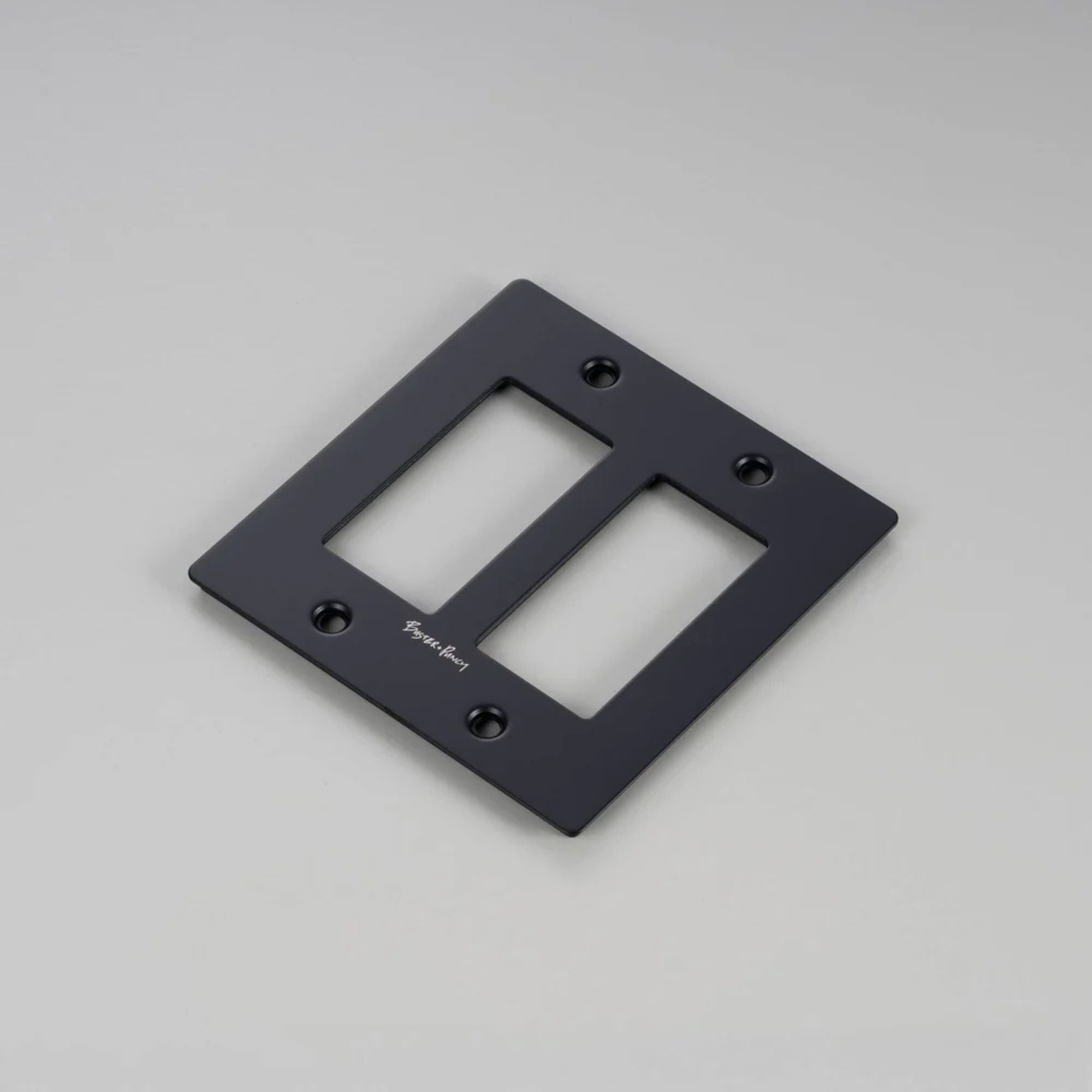 Buster + Punch Wall Plate with Logo | 1G–4G | Toggle & Dimmer | 5 Finishes