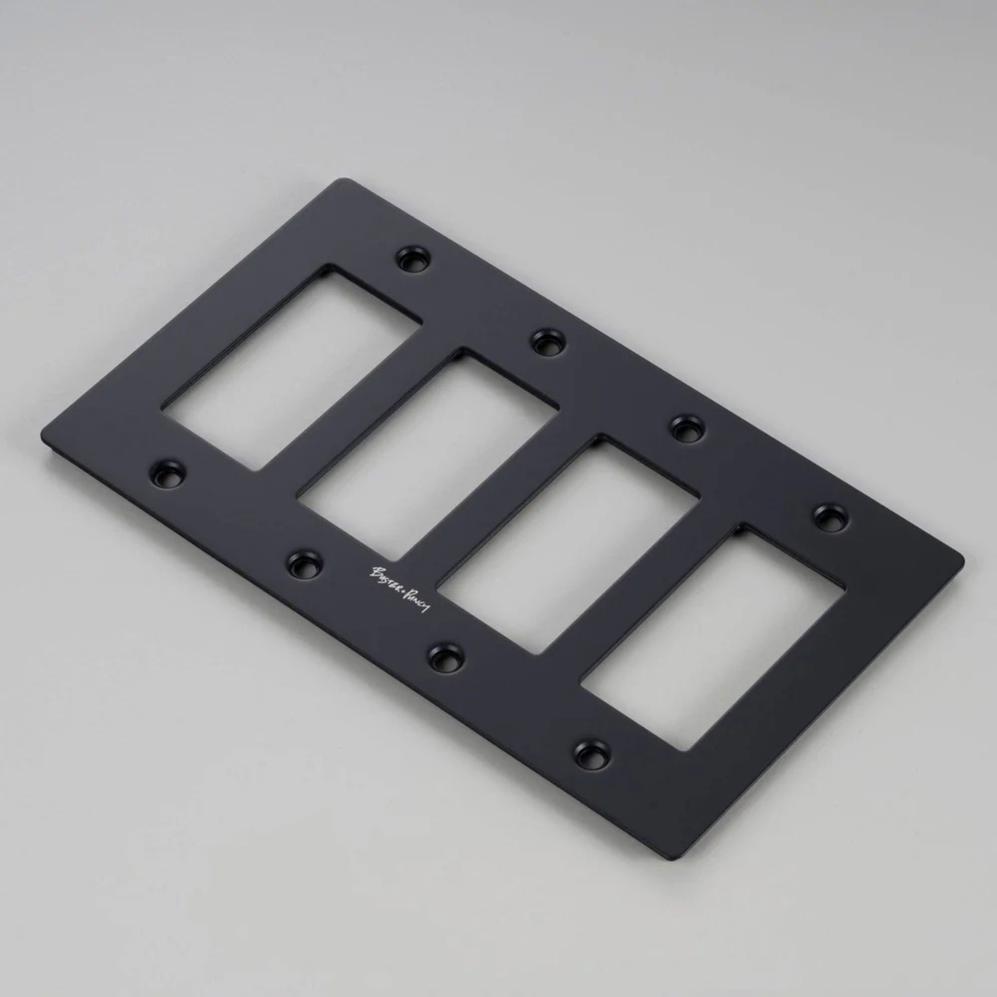 Buster + Punch Wall Plate with Logo | 1G–4G | Toggle & Dimmer | 5 Finishes
