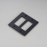 Buster + Punch NPL-023582 Standard 2-Gang Toggle Wall Plate, Black