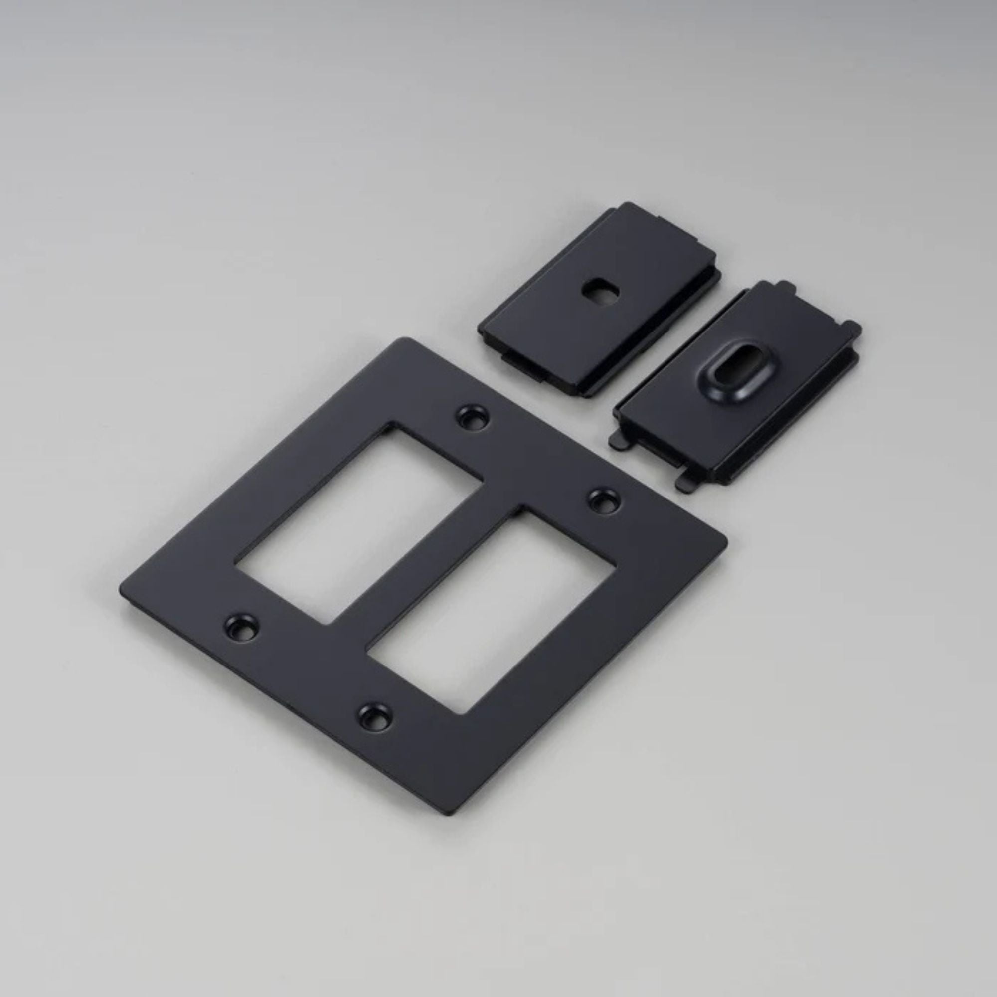 Buster + Punch NPL-023582 Standard 2-Gang Toggle Wall Plate, Black