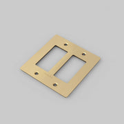 Buster + Punch NPL-05294 2-Gang Wall Plate, Brass