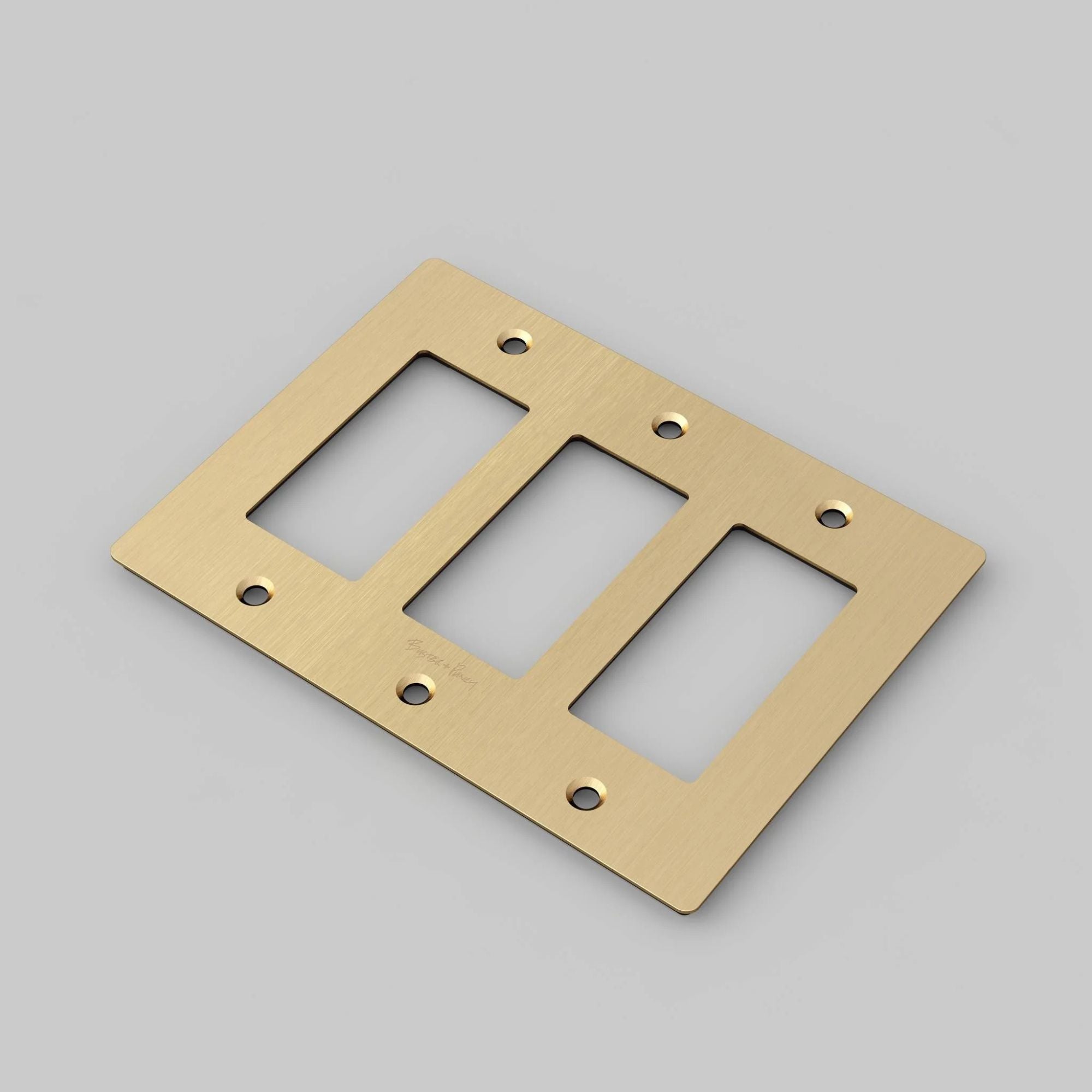 Buster + Punch Wall Plate with Logo | 1G–4G | Toggle & Dimmer | 5 Finishes