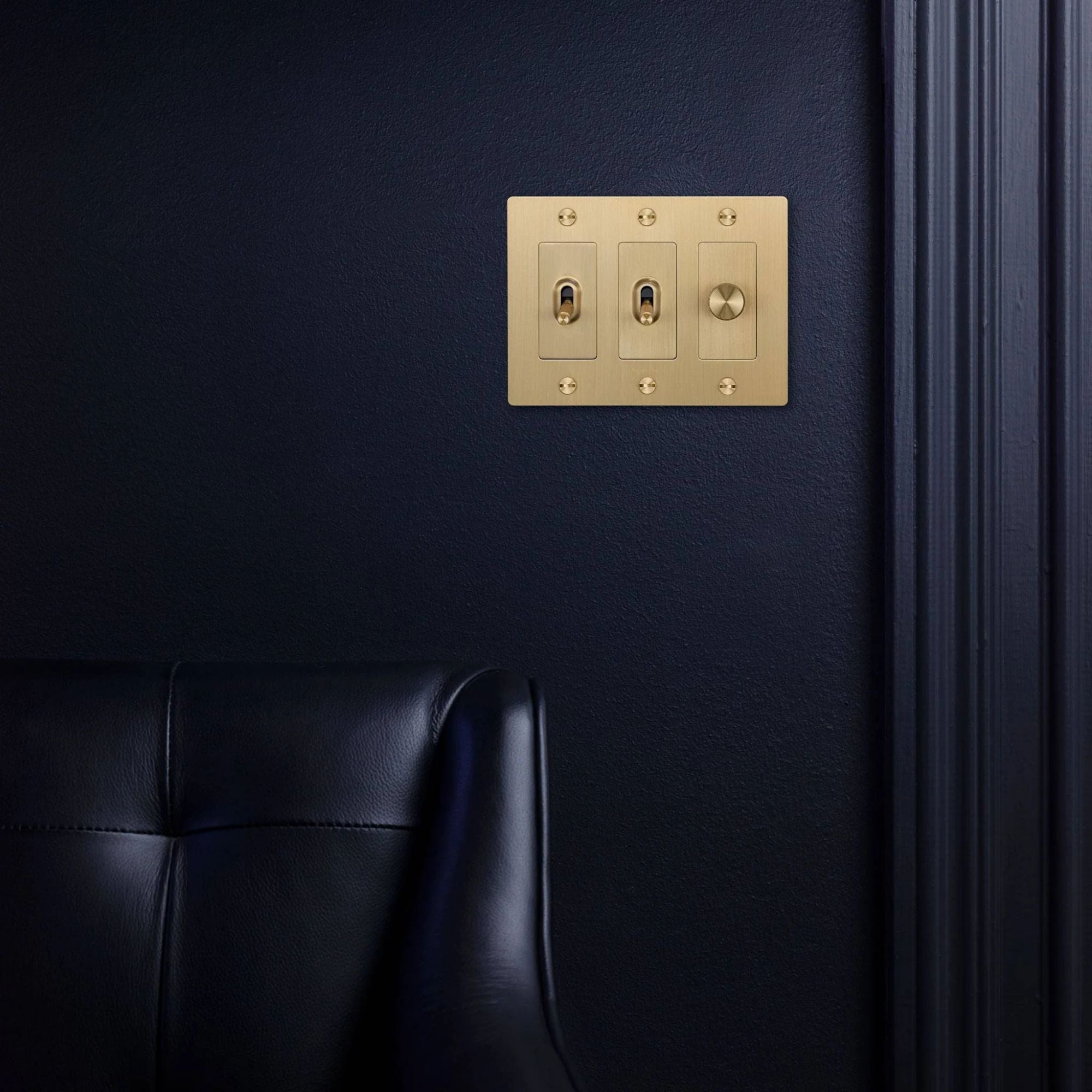 Buster + Punch NPL-05299 3G Metal Wall Plate, Brass