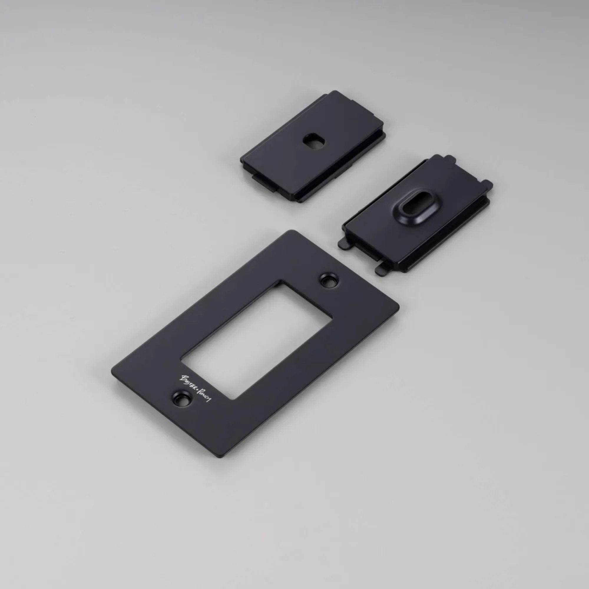 Buster + Punch NPL-053060 Standard 1-Gang Toggle Wall Plate, Black
