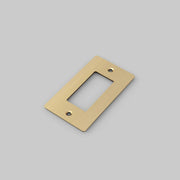 Buster + Punch NPL-053578 Standard 1-Gang Toggle Wall Plate, Brass