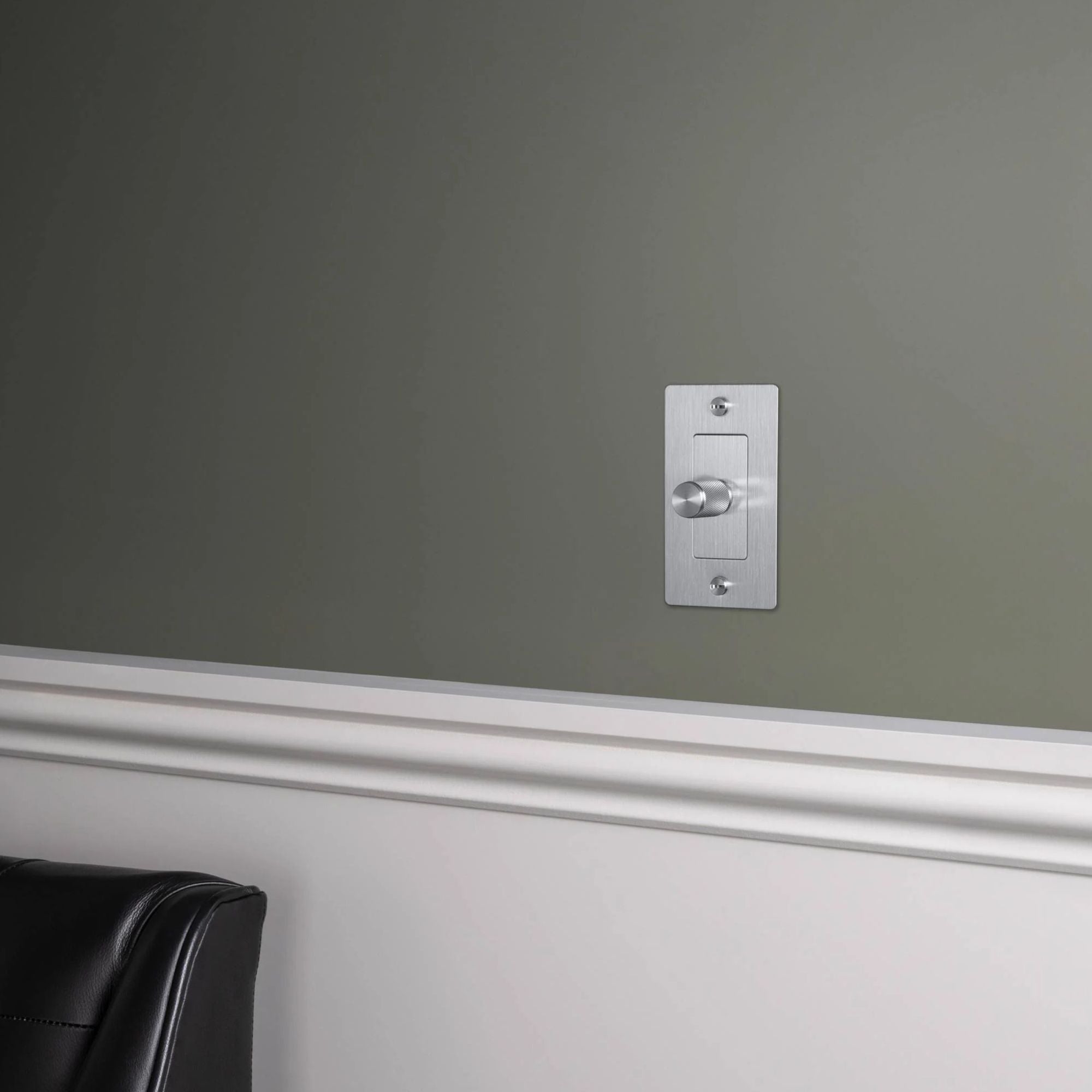 Buster + Punch NPL-07292 Standard 1-Gang Toggle Wall Plate, Steel