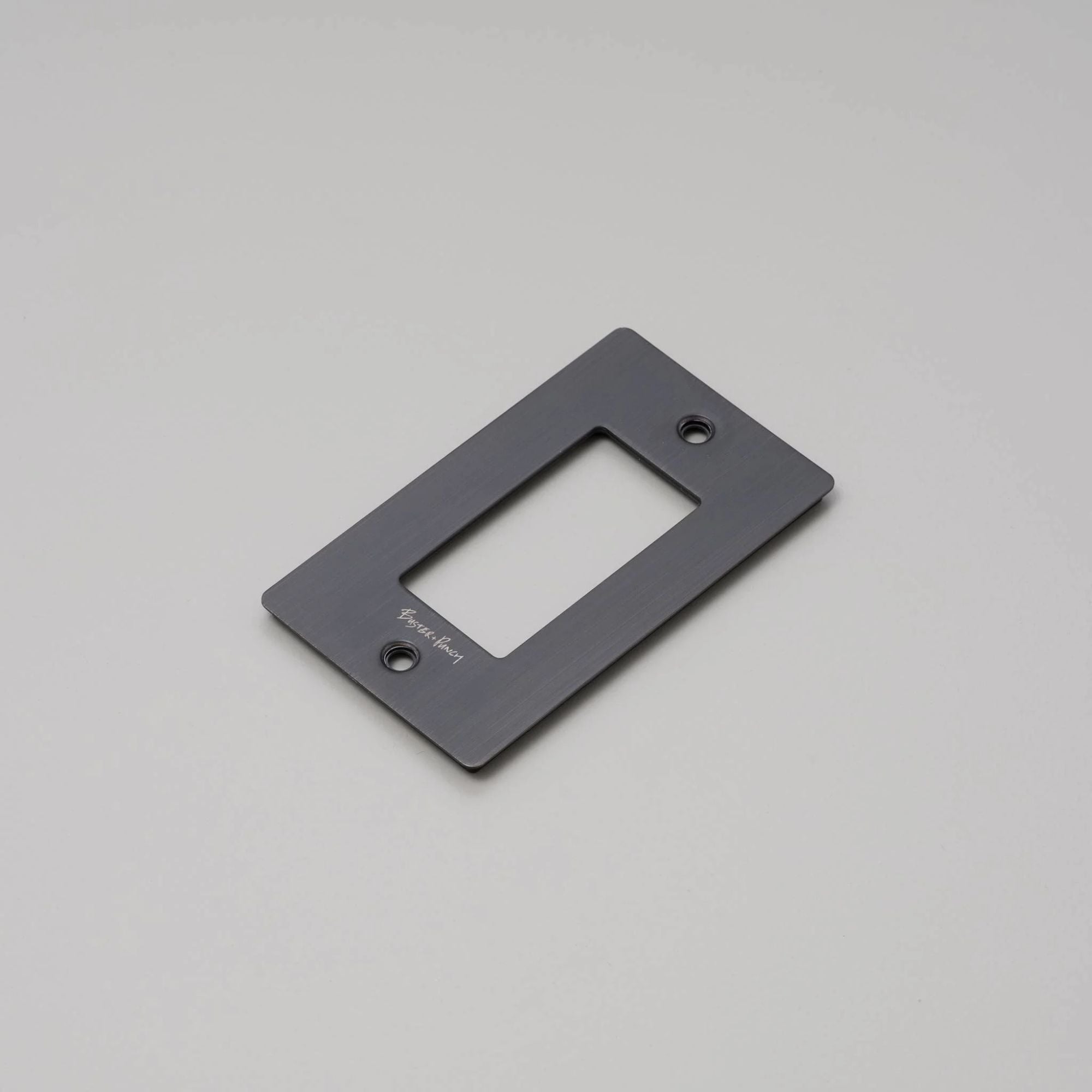Buster + Punch Wall Plate with Logo | 1G–4G | Toggle & Dimmer | 5 Finishes