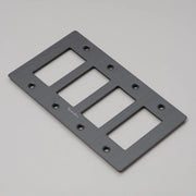 Buster + Punch NPL-09306 4-Gang Toggle/Dimmer Wall Plate, Smoked Bronze