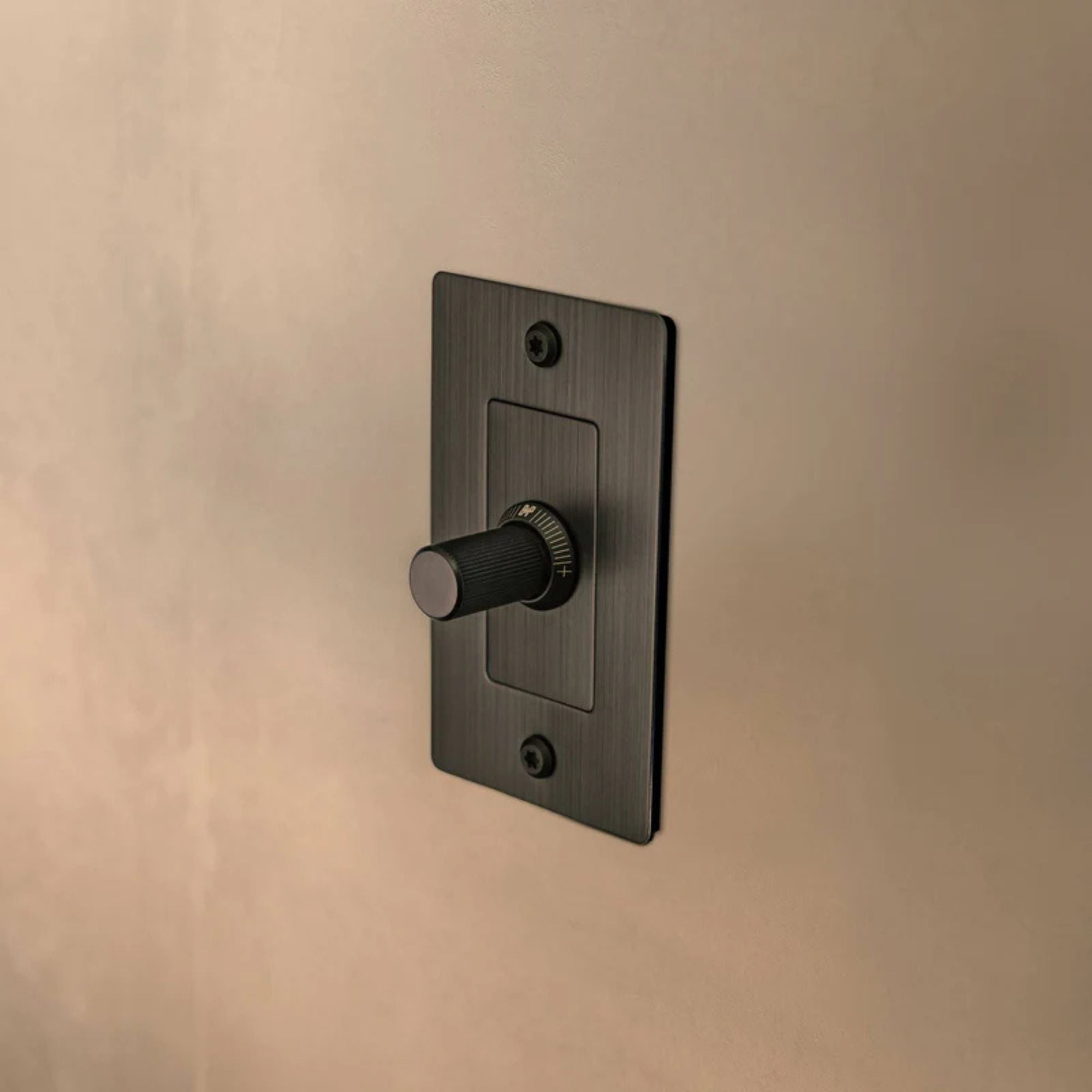 Buster + Punch NPL-093579 Standard 1-Gang Toggle Wall Plate, Smoked Bronze