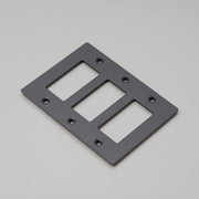 Buster + Punch NPL-093589 Smoked Bronze 3-Gang Toggle Wall Plate, Standard, Smoked Bronze