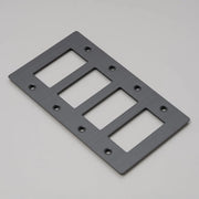 Buster + Punch NPL-093594 Smoked Bronze 4-Gang Toggle Wall Plate, Standard