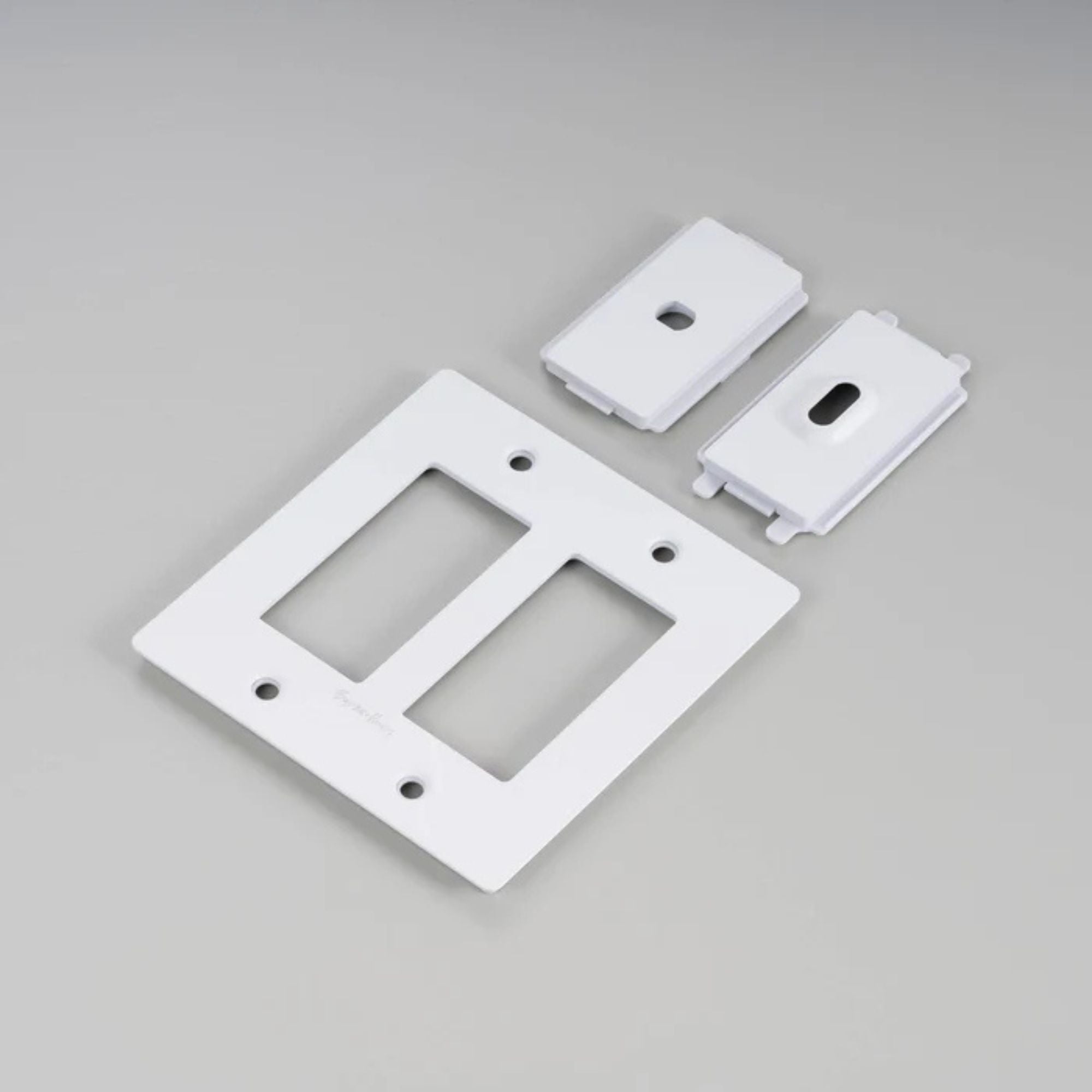 Buster + Punch NPL-143064 Standard 2-Gang Toggle Wall Plate, White