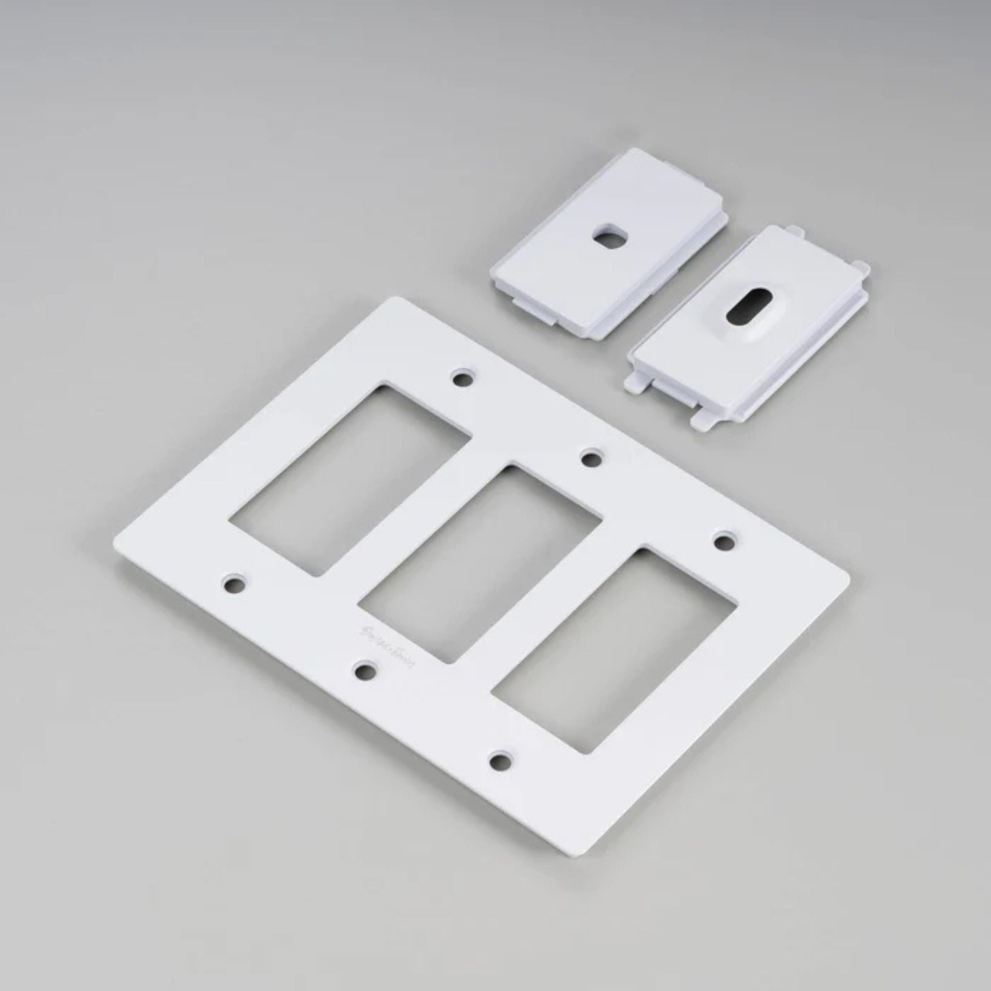 Buster + Punch NPL-143067 Standard 3-Gang Toggle Wall Plate, White