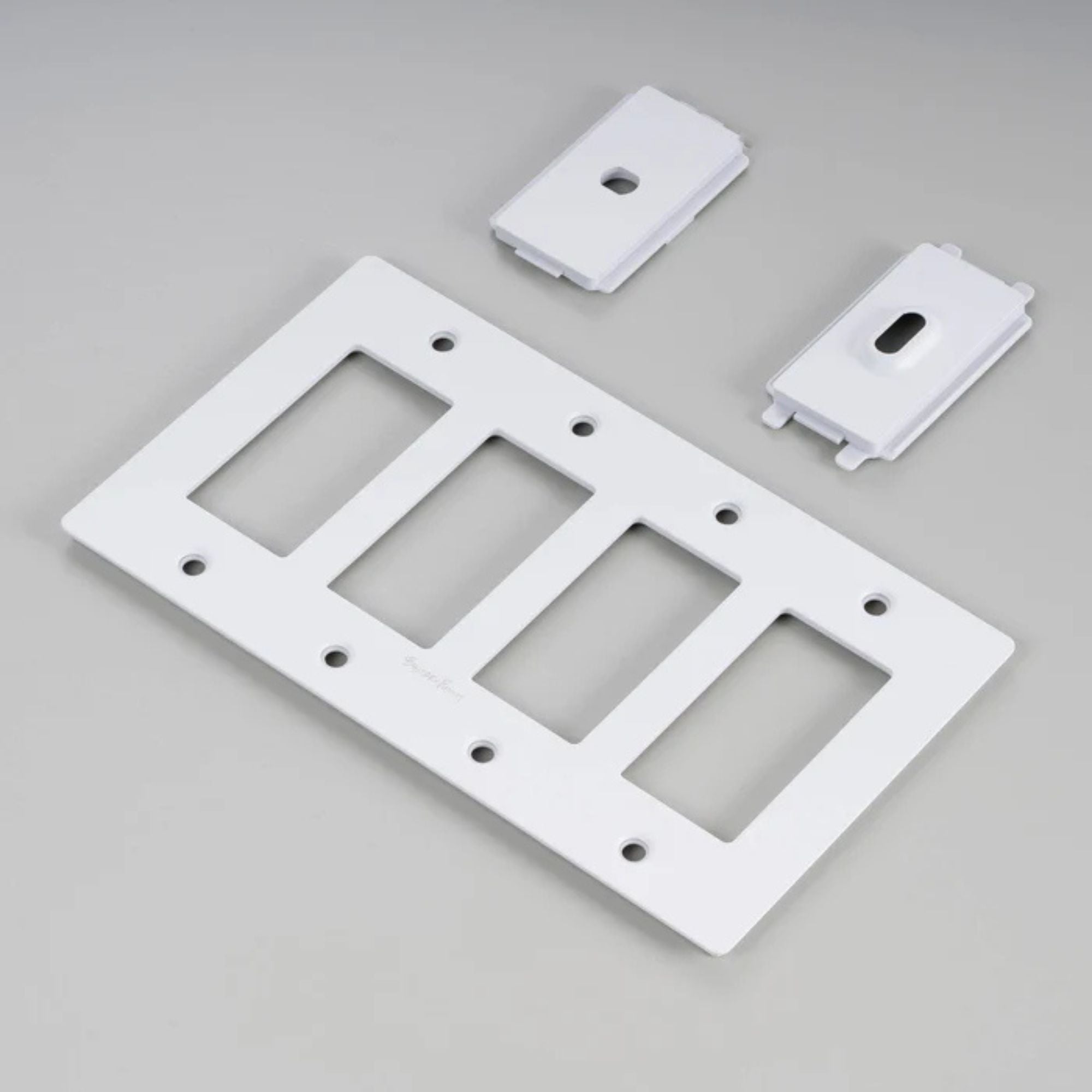 Buster + Punch NPL-143070 Standard 4-Gang Toggle Wall Plate, White