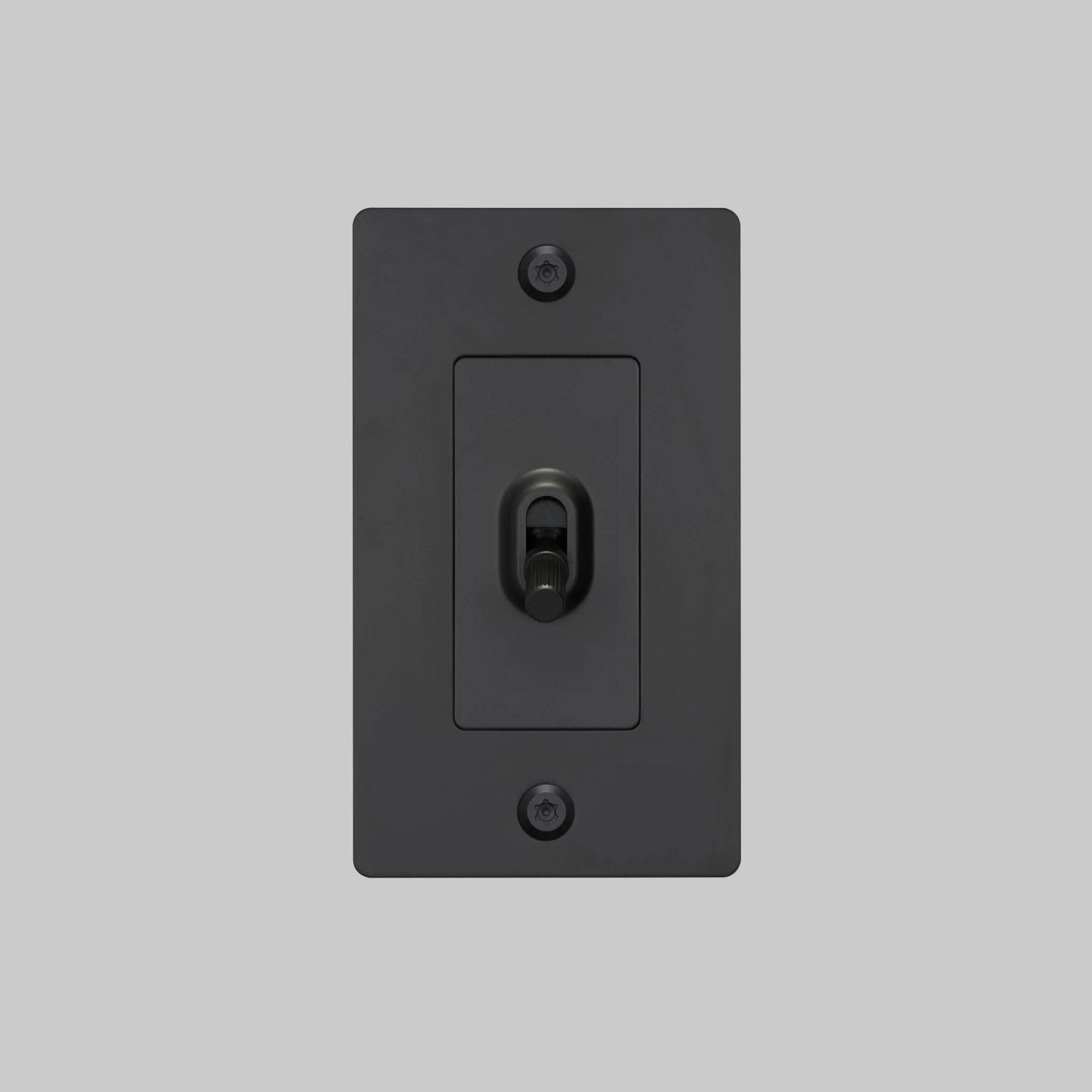 Buster + Punch NTG-023816 Cross 1-Gang Toggle Switch Without Logo, 15A, Single Pole/3-Way, Black