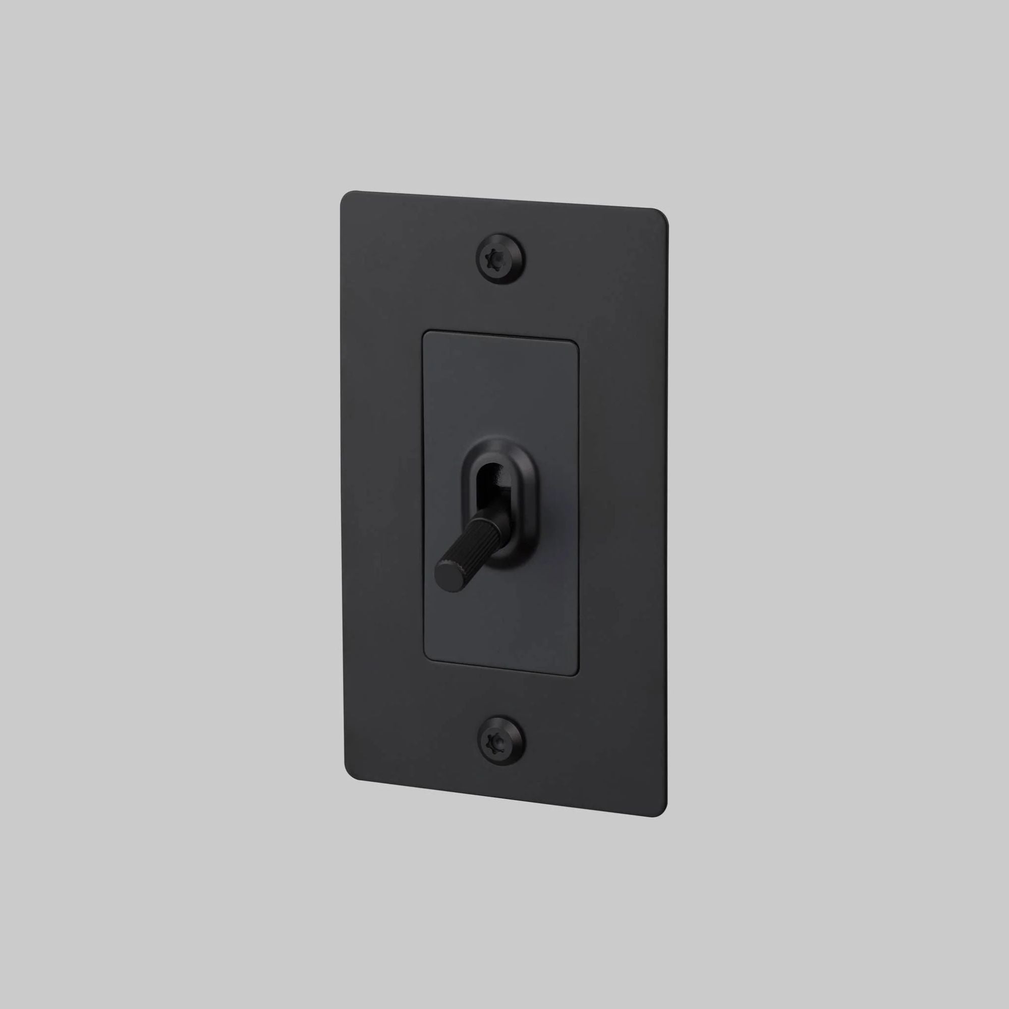 Buster + Punch NTG-024035 Linear 1-Gang Toggle Switch Without Logo, 15A, Single Pole/3-Way, Black