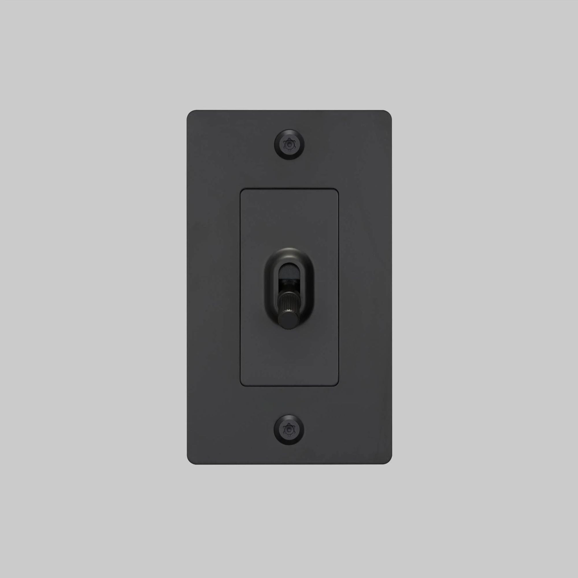 Buster + Punch NTG-024035 Linear 1-Gang Toggle Switch Without Logo, 15A, Single Pole/3-Way, Black