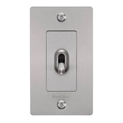 Buster + Punch NTG-074033 Linear 1-Gang Toggle Switch With Logo, 15A, Single Pole/3-Way, Steel