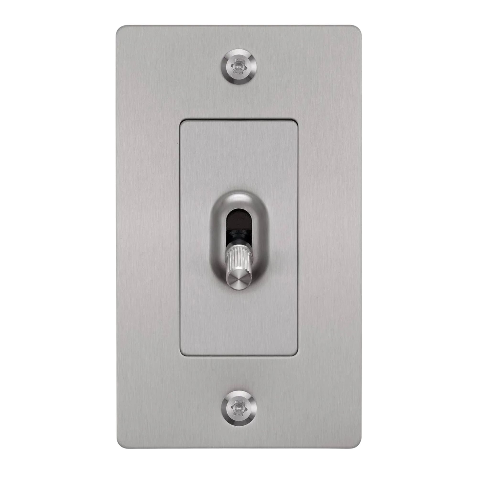 Buster + Punch NTG-074038 Linear 1-Gang Toggle Switch Without Logo, 15A, Single Pole/3-Way, Steel