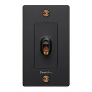 Buster + Punch NTG-134888 Cross 1-Gang Toggle Switch With Logo, 15A, Single Pole/3-Way, Black/Warm Sunset
