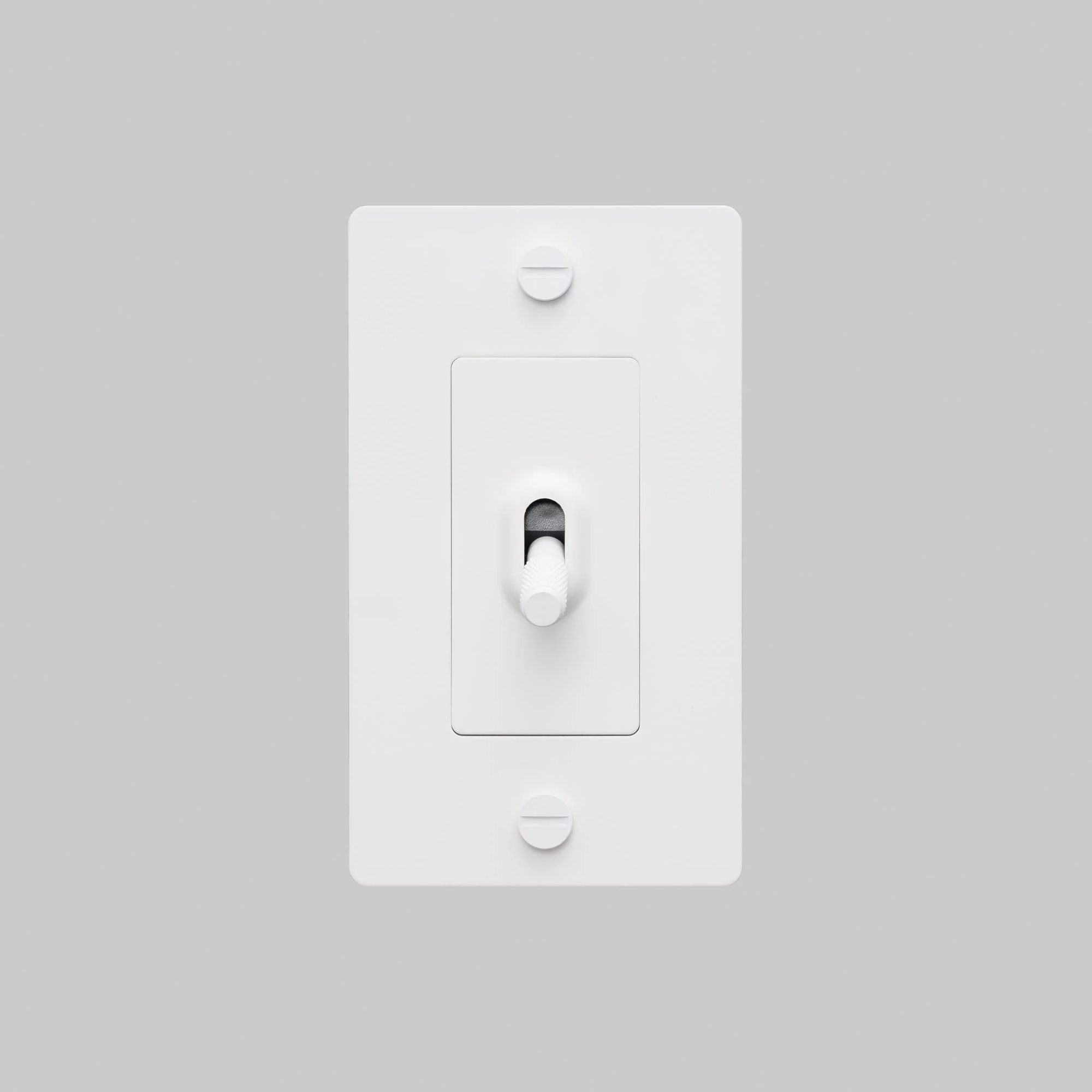 Buster + Punch NTG-143820 Cross 1-Gang Toggle Switch Without Logo, 15A, Single Pole/3-Way, White