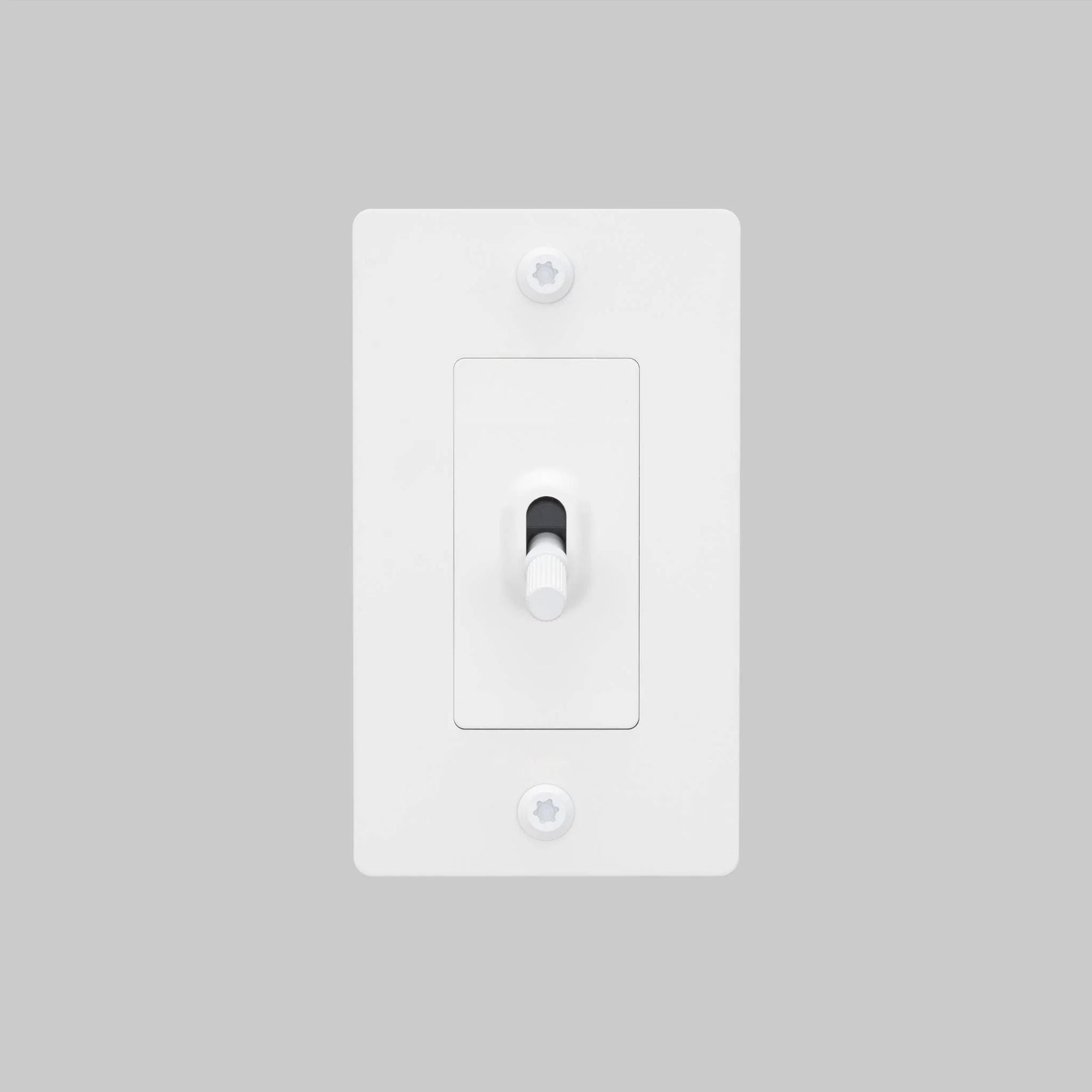 Buster + Punch NTG-144039 Linear 1-Gang Toggle Switch Without Logo, 15A, Single Pole/3-Way, White