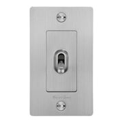 Buster + Punch NTK-073428 Cross 1-Gang Toggle Switch With Logo, 15A, Single Pole/3-Way, Steel