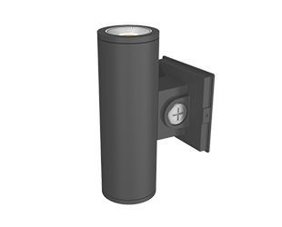 CD34 3" Up/Down LED Cylinder Wall Light, Selectable CCT, Bronze, 120/277V - Bees Lighting