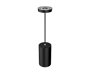 CD34 4" LED Cylinder Ceiling Light, Selectable CCT, Black, 120-277V