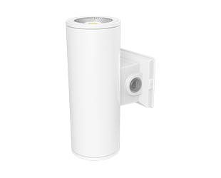 CD34 4" Up/Down LED Cylinder Wall Light, Selectable CCT, White, 120/277V - Bees Lighting