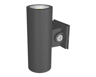 CD34 4" Up/Down LED Cylinder Wall Light, Selectable CCT, Bronze, 120/277V - Bees Lighting