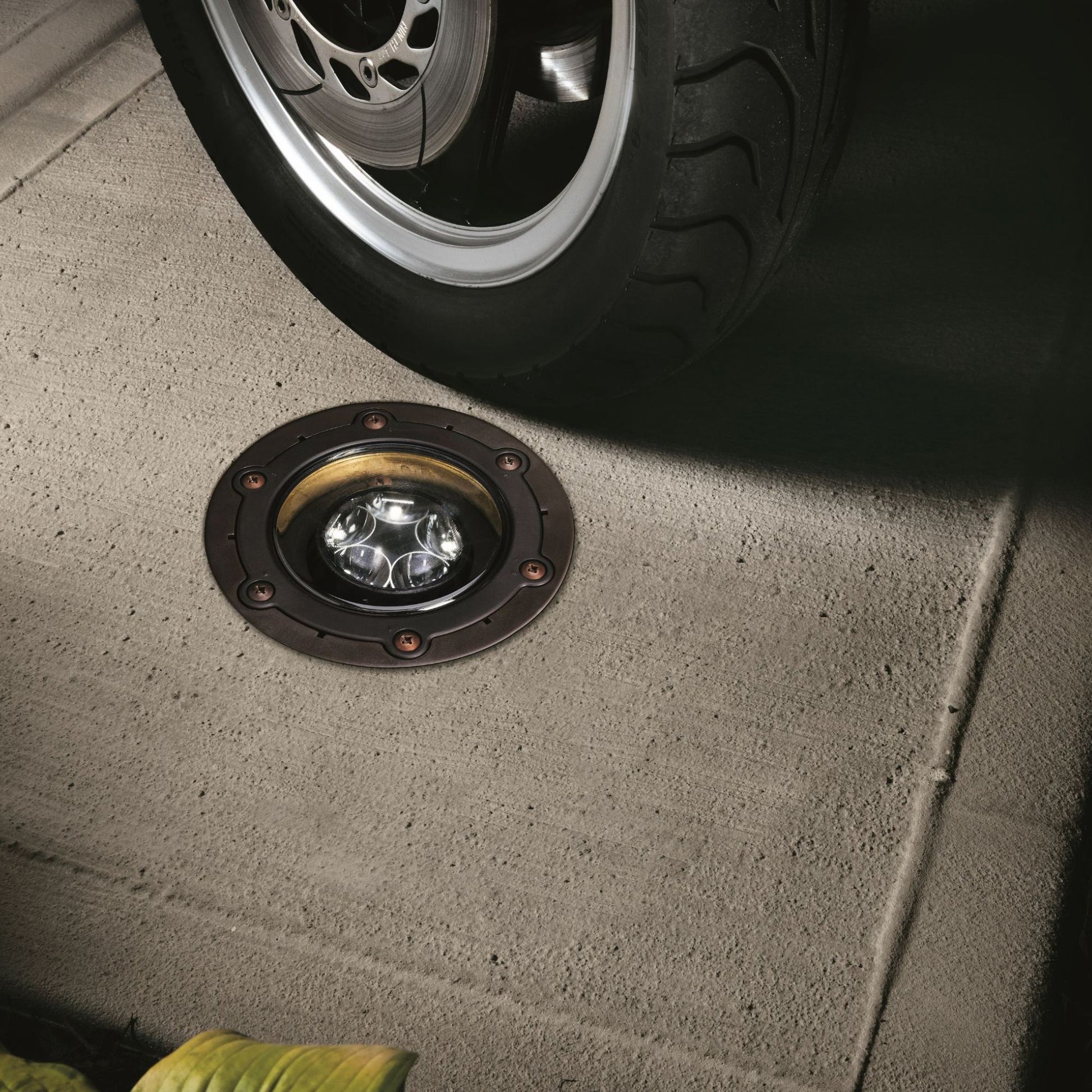 Kichler Lighting - Kichler Landscape LED In-Ground Light - 1625 Lumens, 3000K, Centennial Brass | Bees Lighting