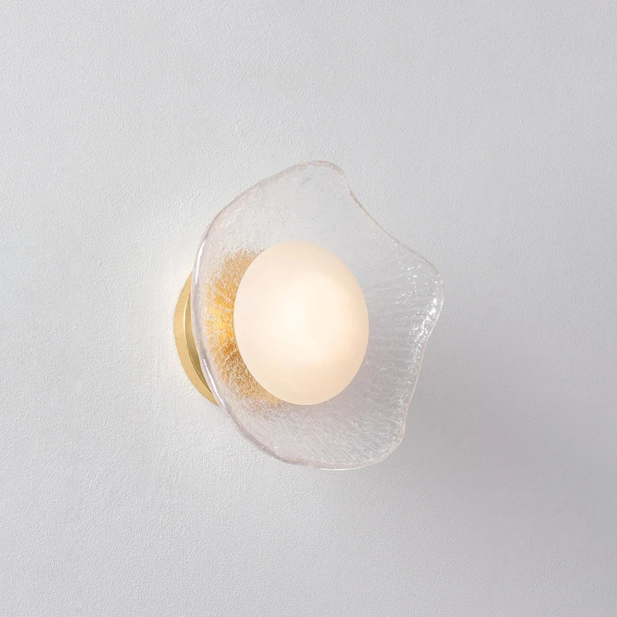 Almandine 10" LED Wall Sconce, Vintage Gold Leaf Finish