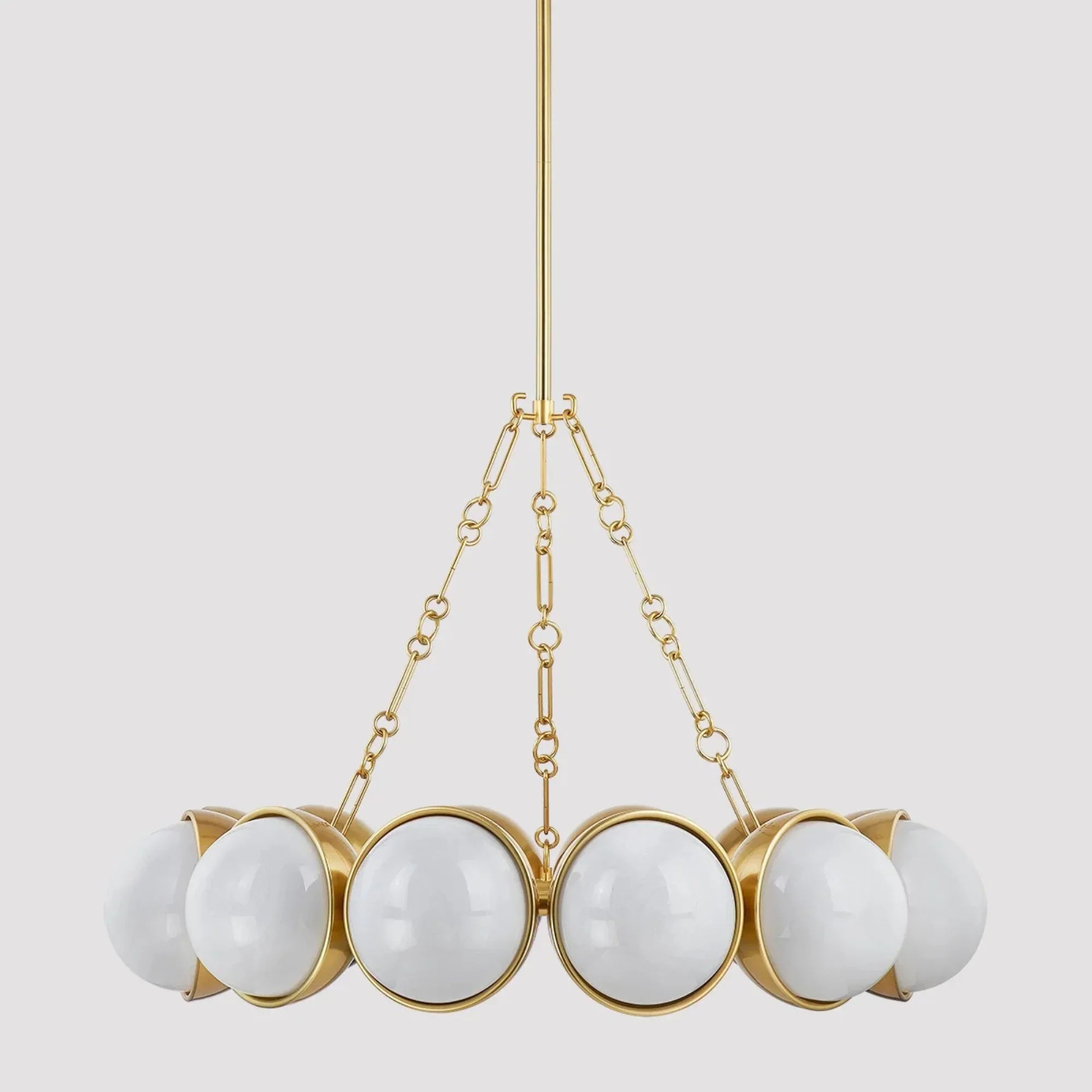 Althea 43" 12-Light Chandelier, Vintage Polished Brass Finish