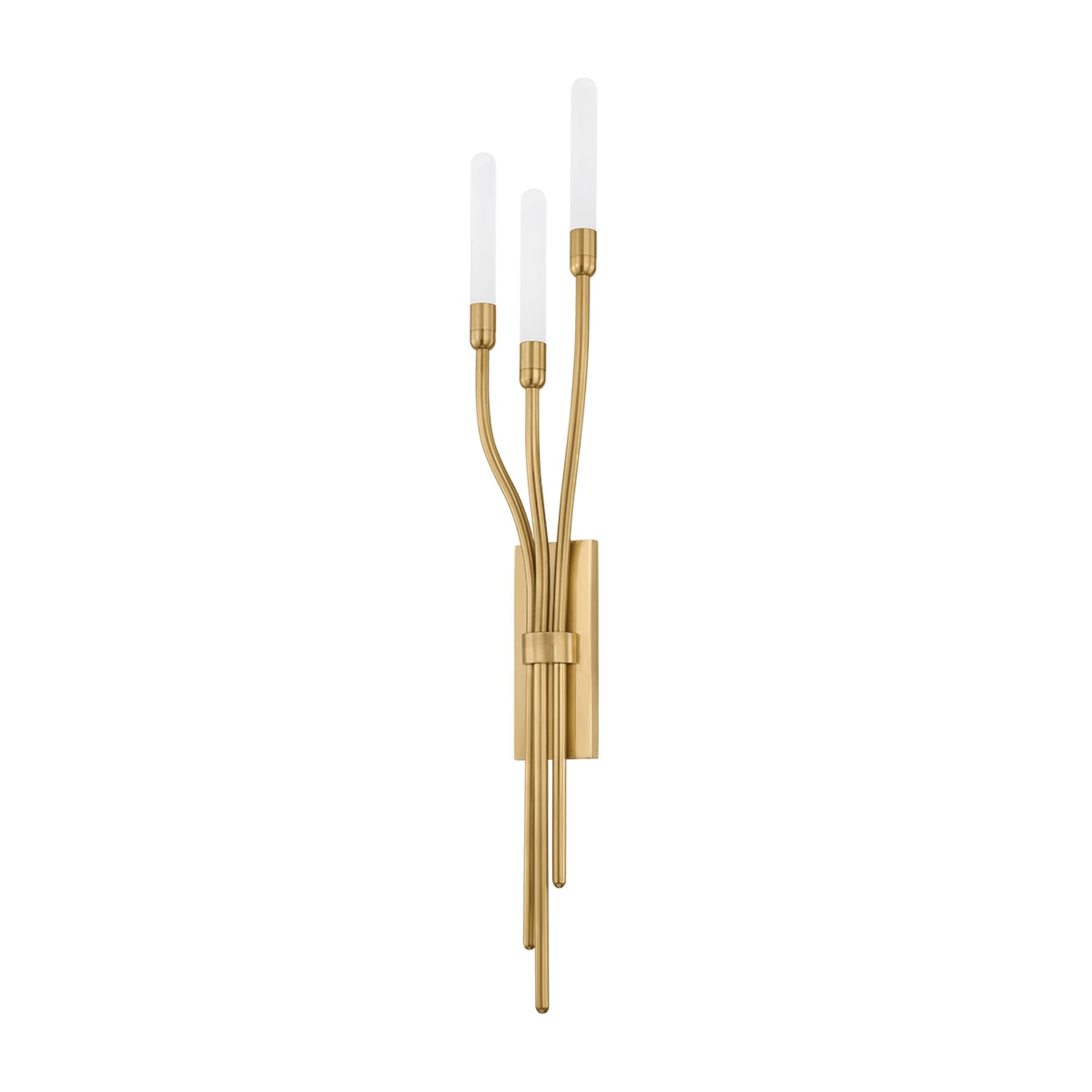 Amalthea 26" LED Wall Sconce, Vintage Brass Finish