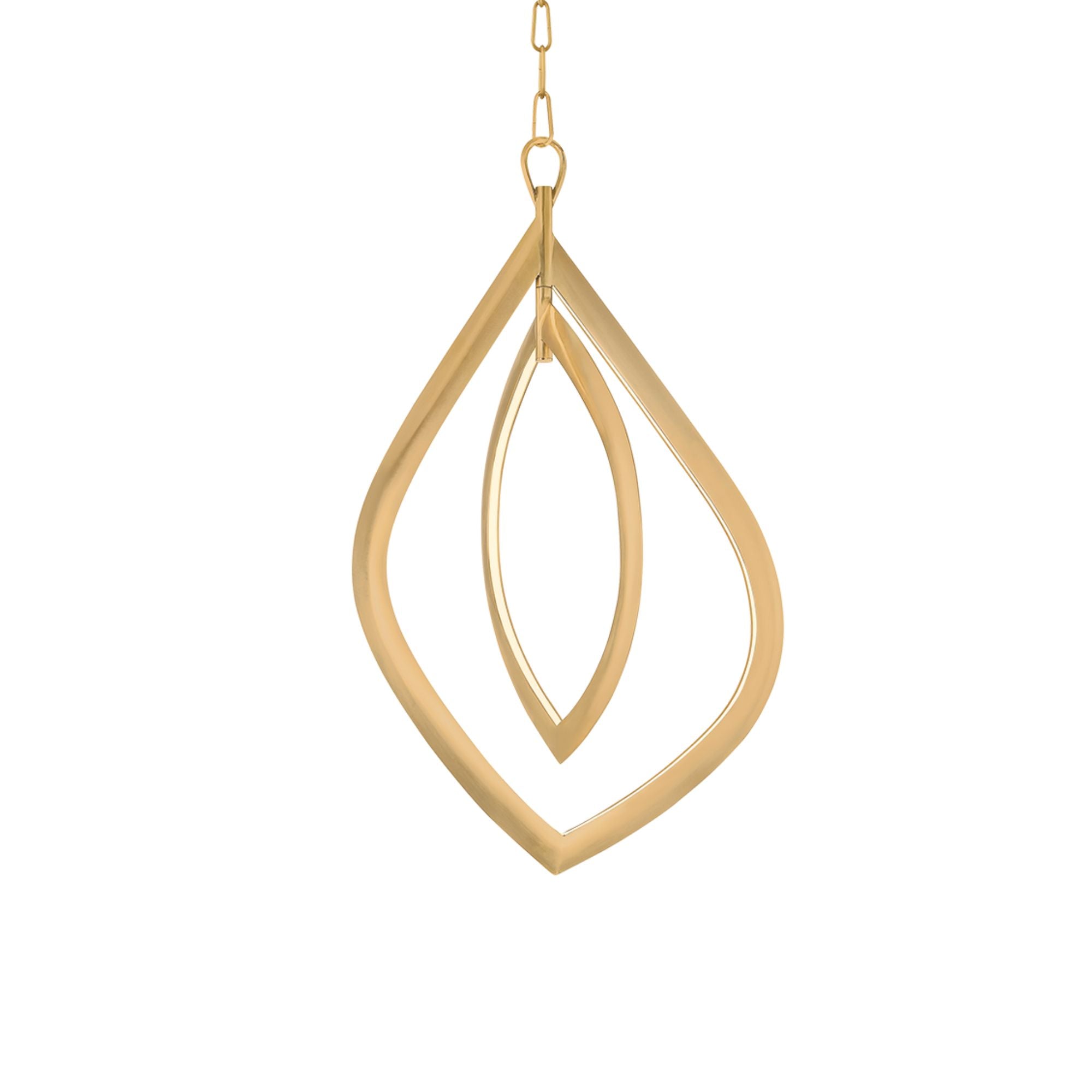 Arles 32" LED Chandelier, Vintage Brass Finish
