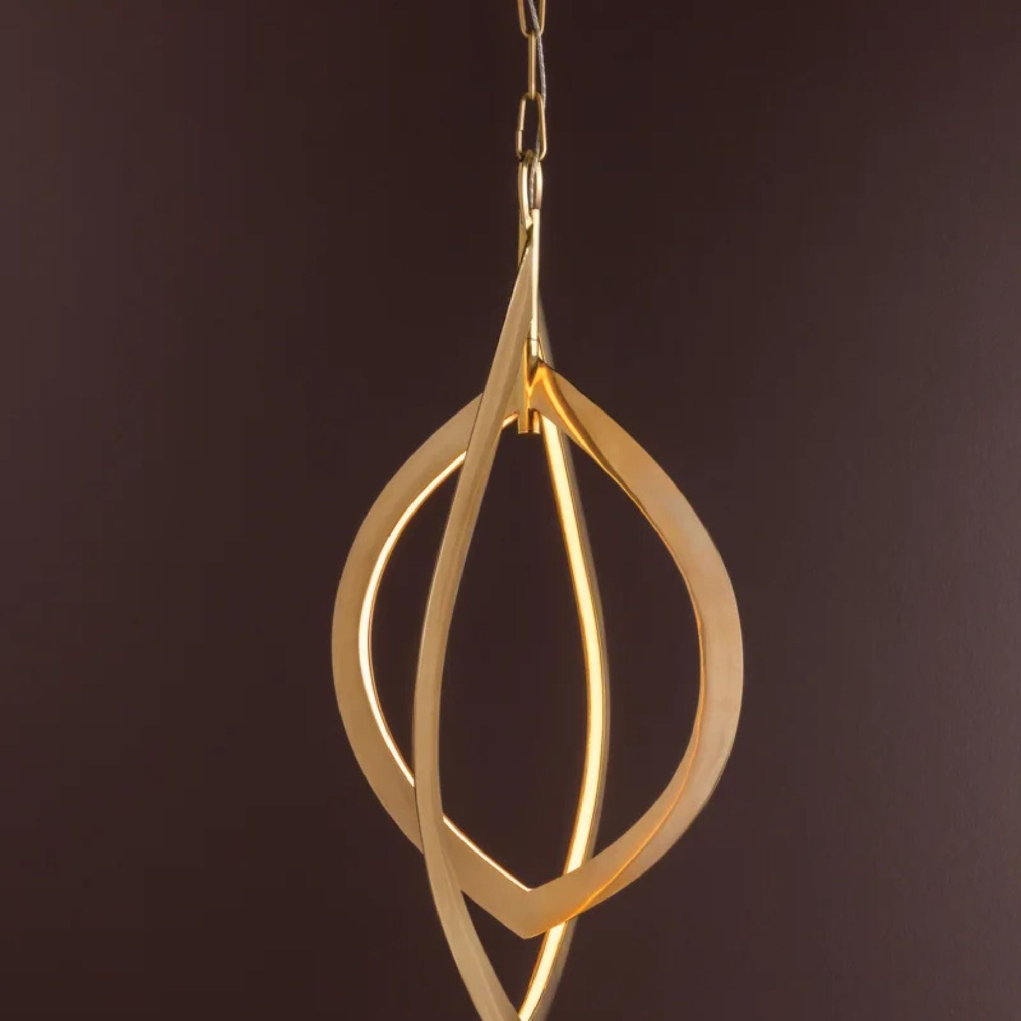 Arles 32" LED Chandelier, Vintage Brass Finish