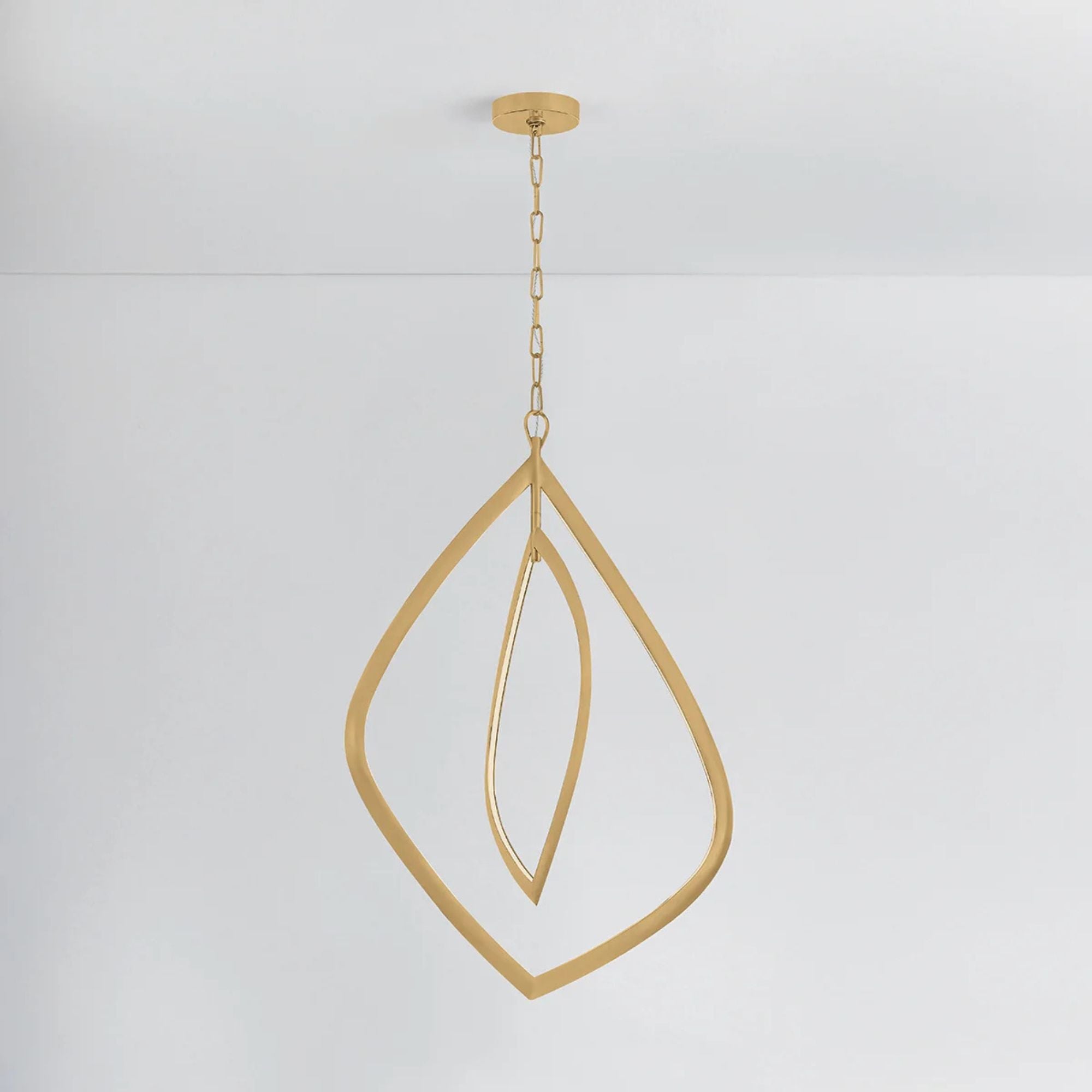 Arles 45" LED Chandelier, Vintage Brass Finish