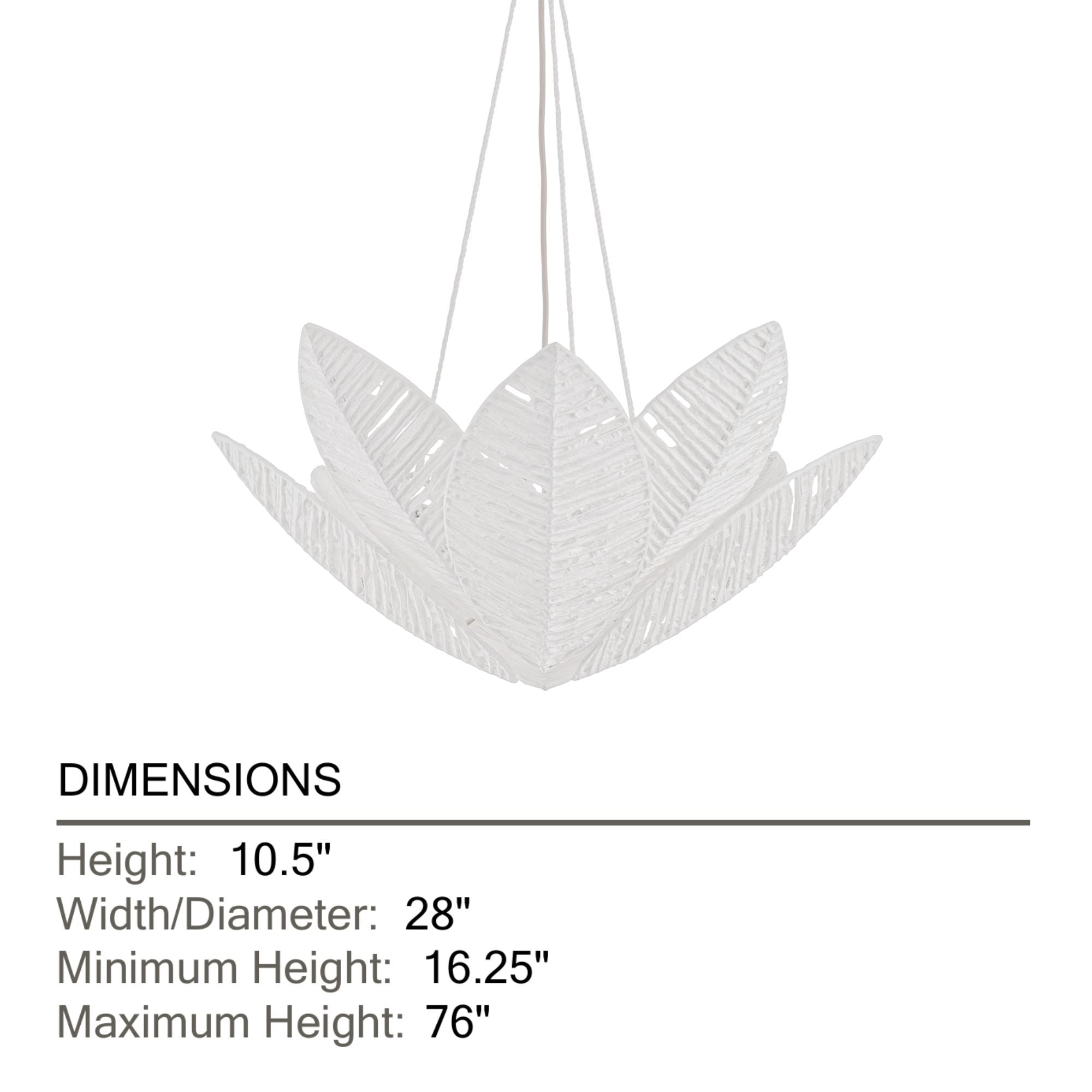 Corbett Azores 28 in. 3-Light Chandelier, Warm Silver Leaf with Handmade Paper Shade