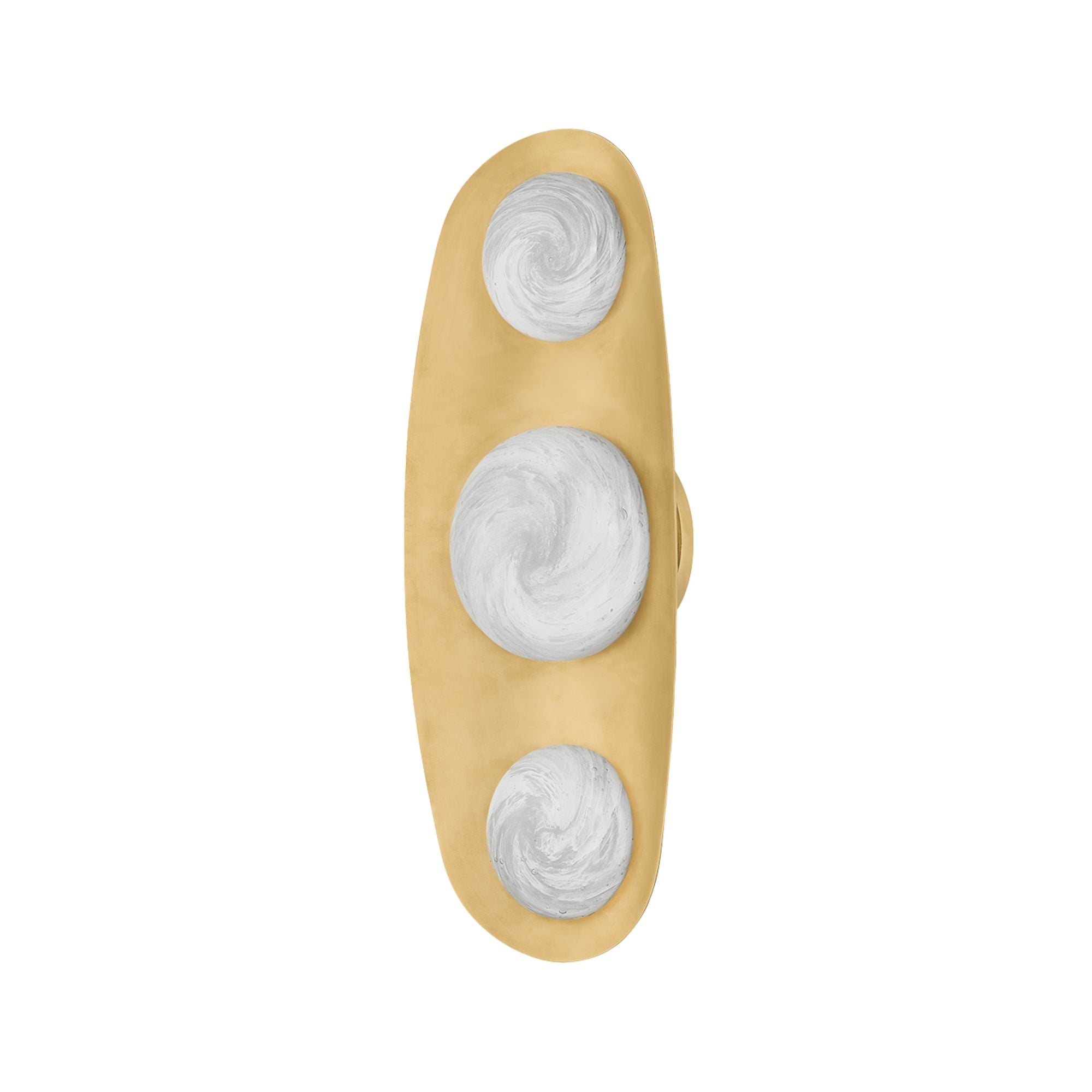 Bezel 18" LED Wall Sconce, Vintage Brass Finish