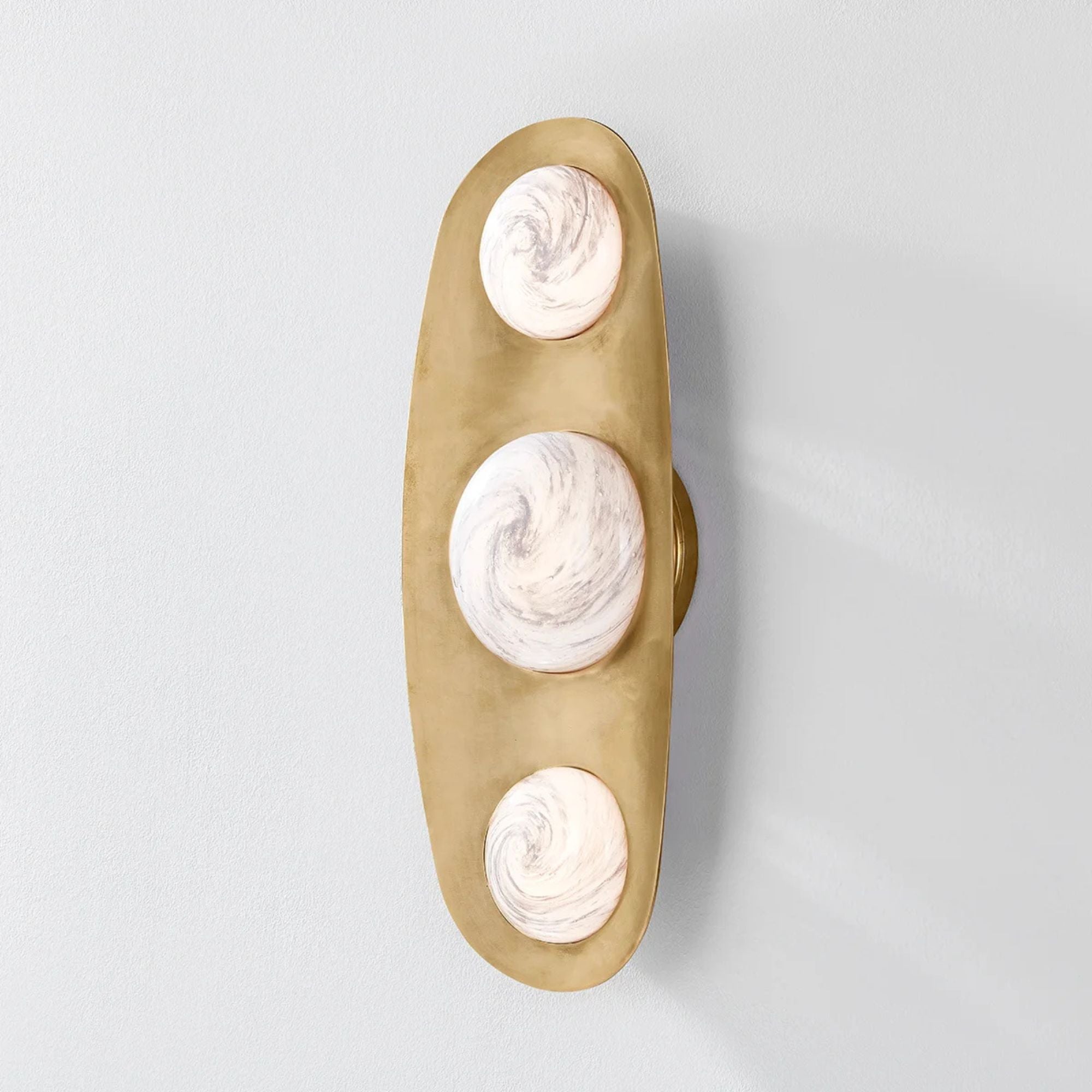 Bezel 18" LED Wall Sconce, Vintage Brass Finish